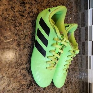 Size 3 Green Adidas Messi soccer cleats